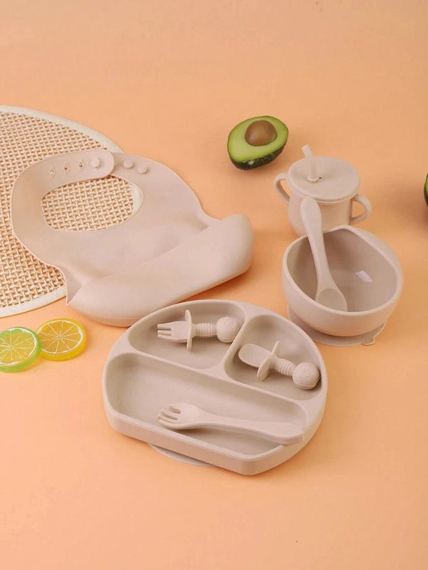 Silicone Baby Feeding Tableware Gift Set – Safe, Stylish, and Practical Teeny Pandas