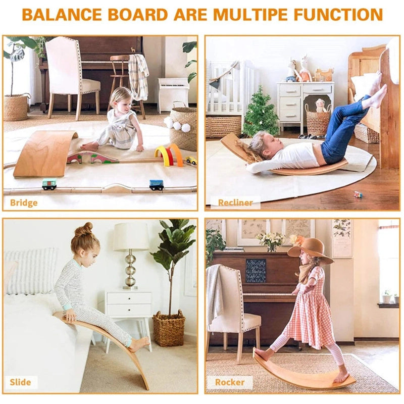 Kids Wobble Balance Board – Eco-Friendly Toy for Endless Imagination Teeny Pandas