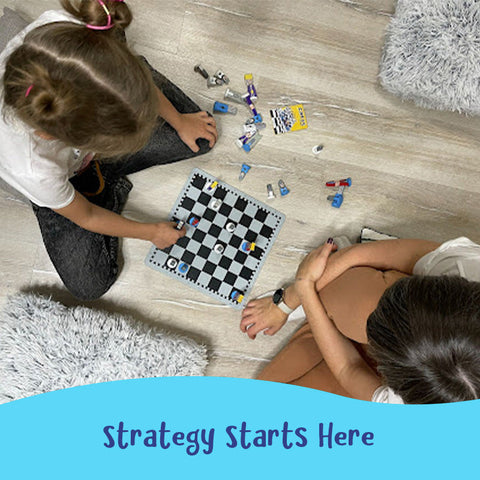 Wooden Cartoon Chess Set for Kids – Fun & Educational Strategy Game Teeny Pandas
