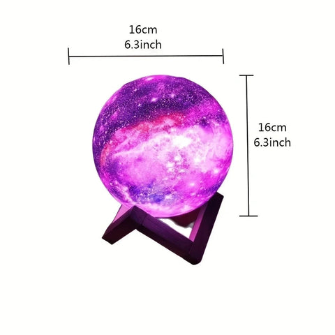 Galaxy Moon LED Night Light - Touch of Magic in Kids' Room! Teeny Pandas