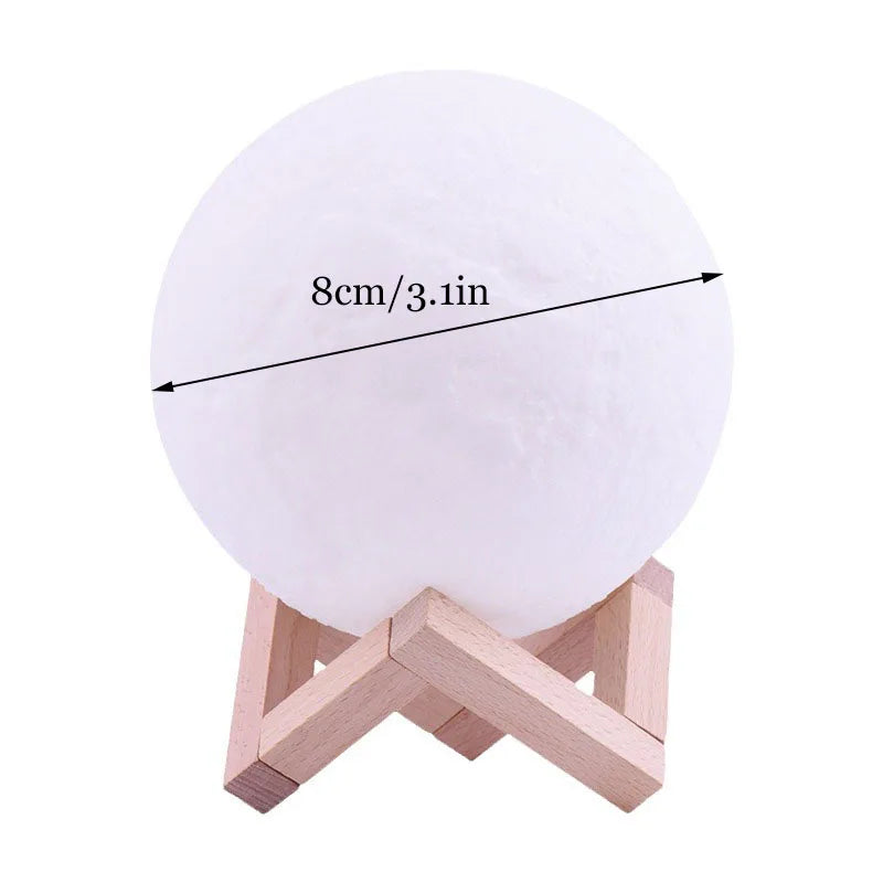 Galaxy Moon Warm LED Night Light - Transforming Every Night Into Starry Glow Teeny Pandas