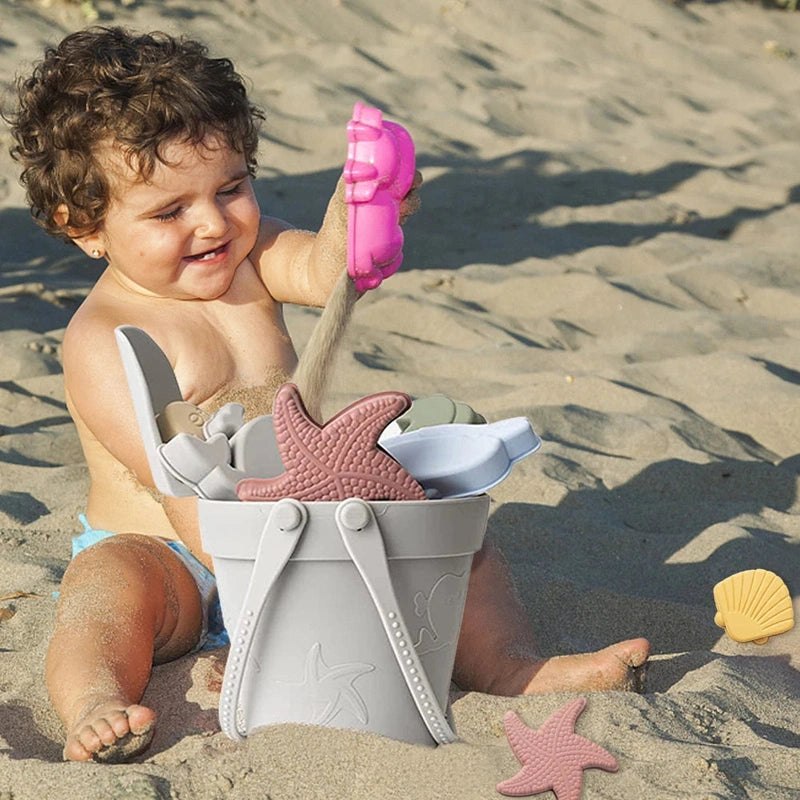 Kids Silicone Beach Toys Set - Durable, Eco-Friendly Fun Teeny Pandas