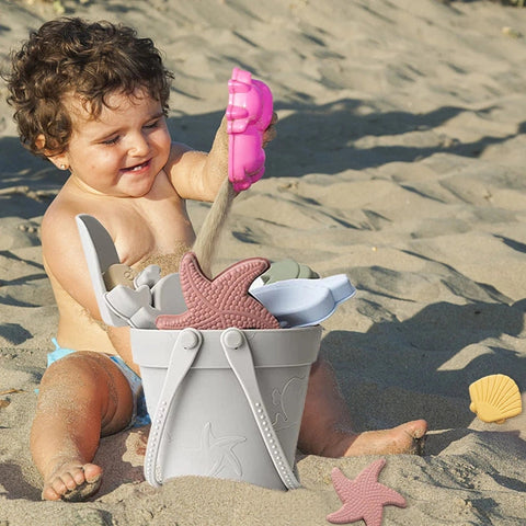 Kids Silicone Beach Toys Set - Durable, Eco-Friendly Fun Teeny Pandas