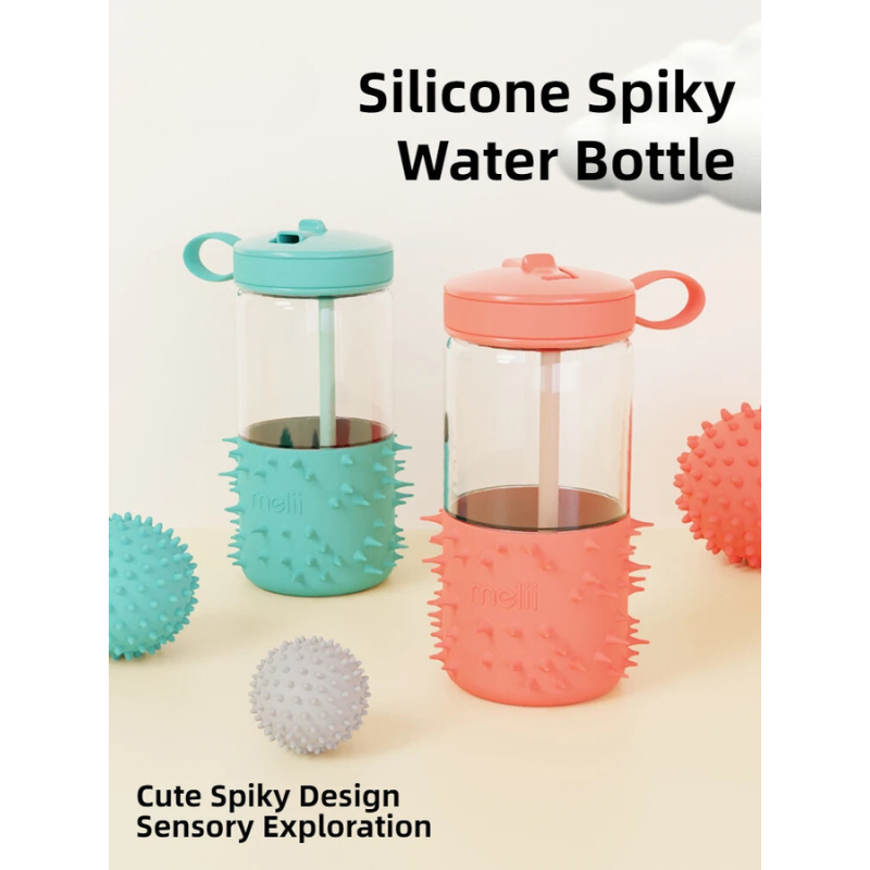 Spiky Sensory Water Bottle – Durable, Leak-Proof, & Fidget-Friendly for Kids Teeny Pandas