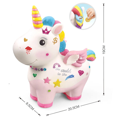 Unicorn Piggy Bank – Fun Money Saving Toy for Kids & Interactive Parent-Child Gift