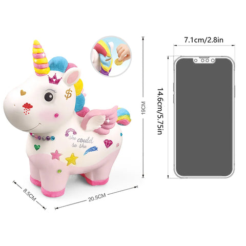 Unicorn Piggy Bank – Fun Money Saving Toy for Kids & Interactive Parent-Child Gift