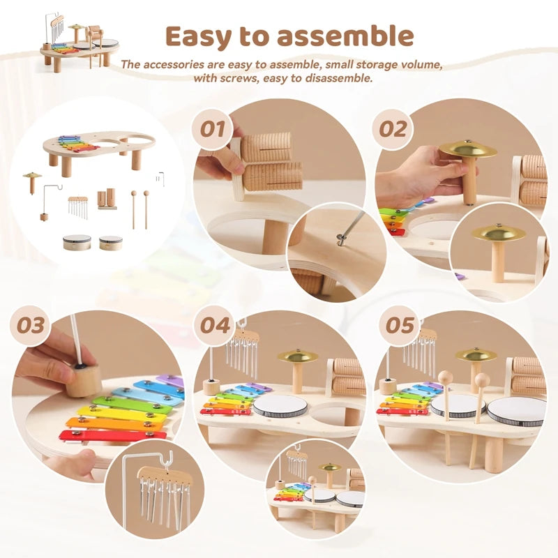 Creative Montessori Instrument Table Teeny Pandas