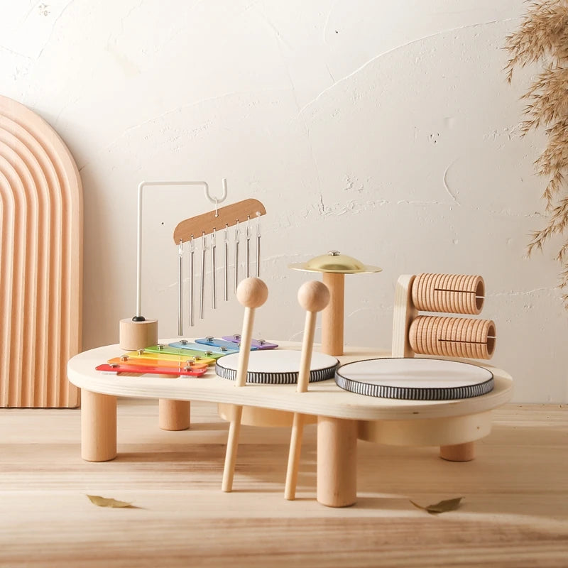 Montessori Musical Table for Kids – Creative Instrument Set & Learning Play