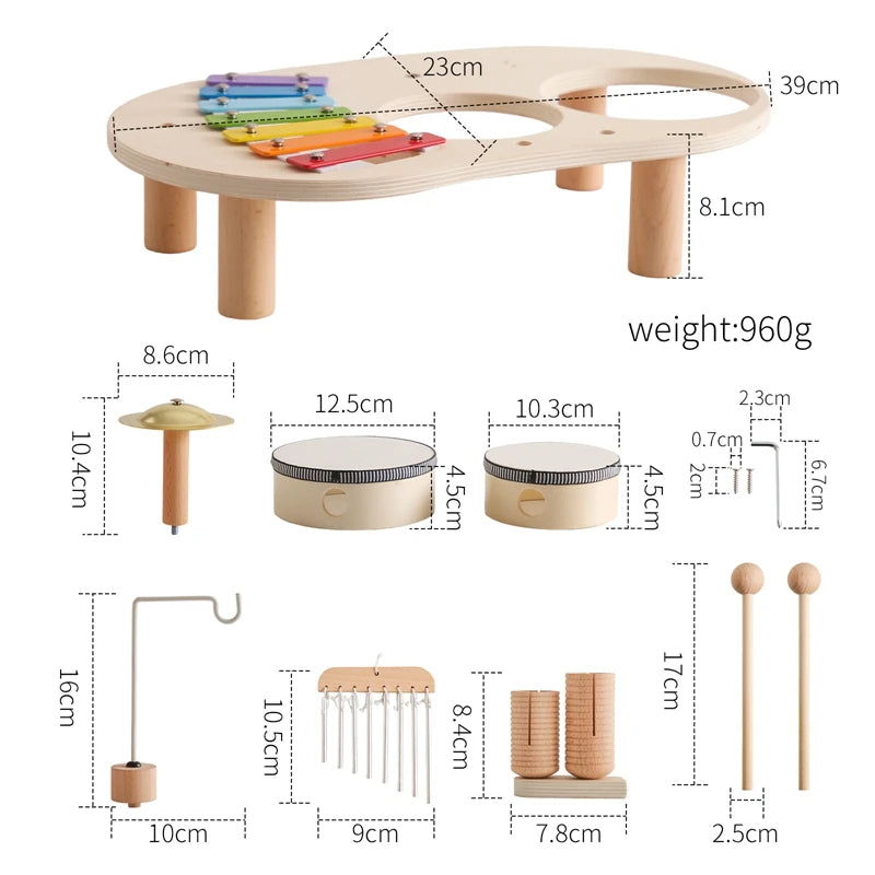Creative Montessori Instrument Table Teeny Pandas