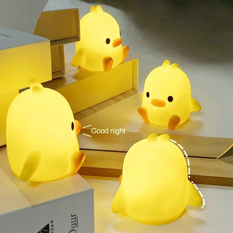 Little Yellow Duck Night Light - Creative Children's Desk Lamp