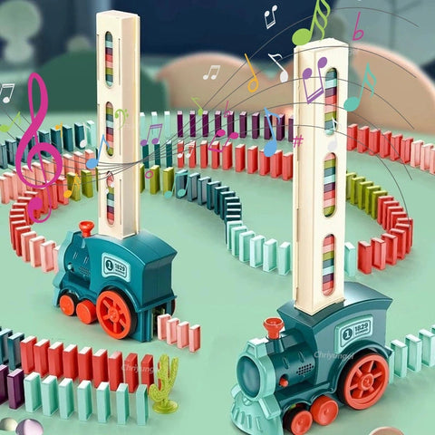 Automatic Domino Train Set – Endless Fun for Kids! Teeny Pandas