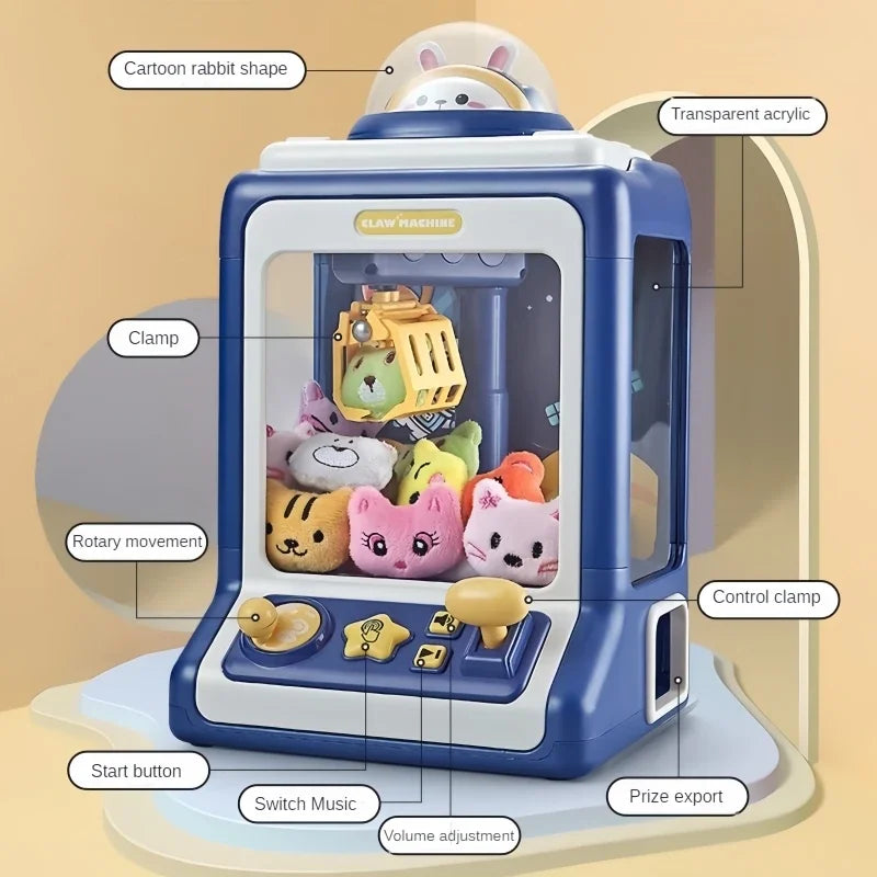 Mini Animal Claw Machine for Kids - Interactive Game with Lights & Music! Teeny Pandas