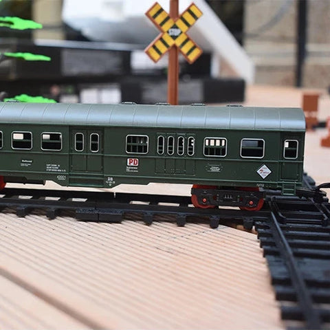 Electric Railway King Passenger Train Set – Realistic Steam Locomotive Playset