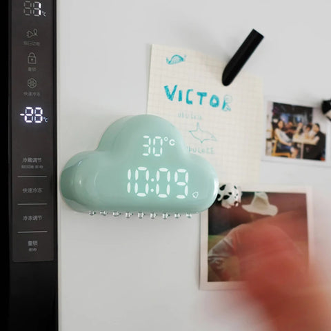Cloud Alarm Clock - Kids LED Voice Control Digital Alarm Clock
