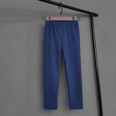 Kids Solid Color Stretch Pants – Soft and Slim Fit Leggings