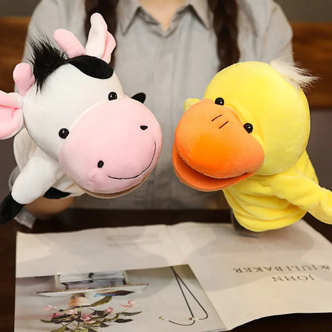 Educational Hand Finger Puppet Animal Plushies