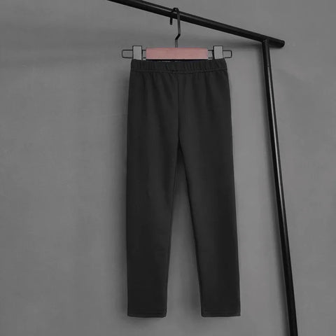 Kids Solid Color Stretch Pants – Soft and Slim Fit Leggings