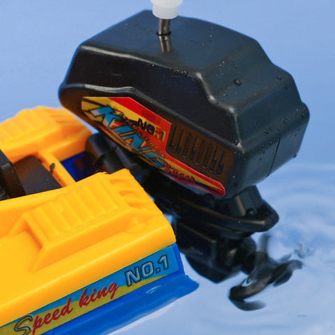 Classic Wind-Up Bath Speedboat Toy