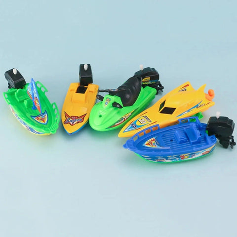 Classic Wind-Up Bath Speedboat Toy