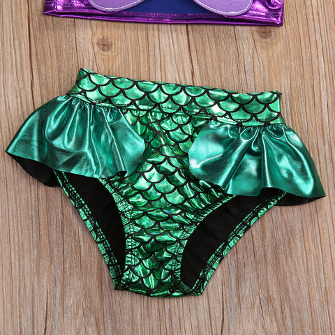 Girls Mermaid Summer Beach Swimwear