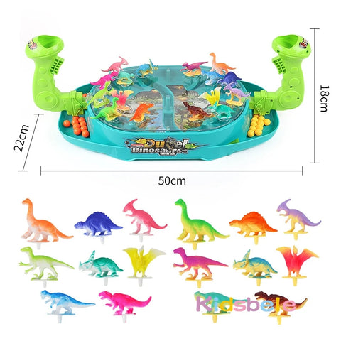 Dinosaur Battle Catapult 2-Player Marble Game