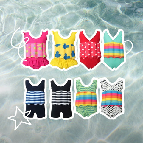 Kids One-Piece Buoyancy Swimsuit – High-Elasticity, Quick-Drying Swimwear