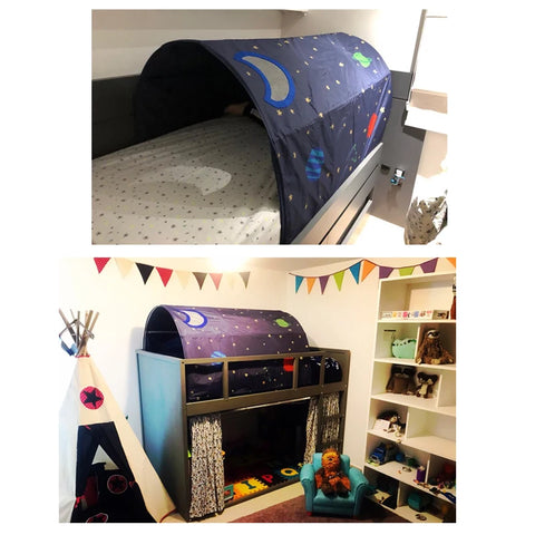 Children's Bed Tent Tunnel Play House - Fun Toy Tent for Kids