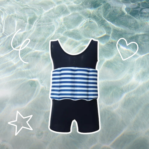 Kids One-Piece Buoyancy Swimsuit – High-Elasticity, Quick-Drying Swimwear
