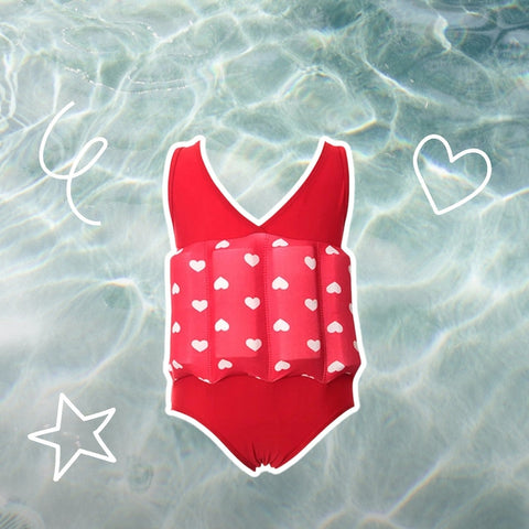 Kids One-Piece Buoyancy Swimsuit – High-Elasticity, Quick-Drying Swimwear