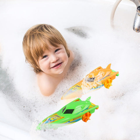 Classic Wind-Up Bath Speedboat Toy