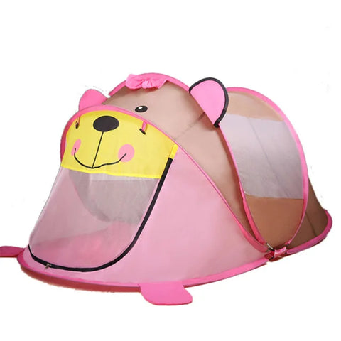 Portable Animal Kids' Tent - Pop Up Cartoon Playhouse for Indoor and Outdoor Fun