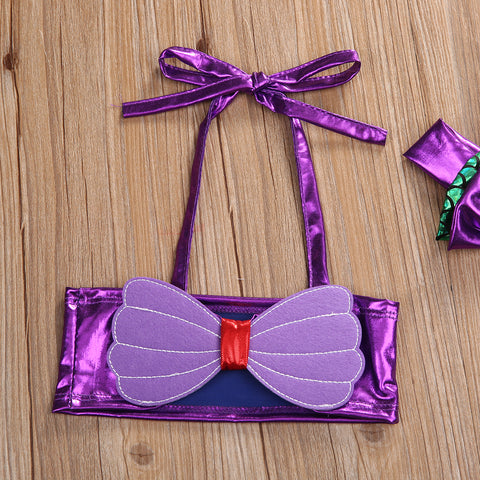 Girls Mermaid Summer Beach Swimwear