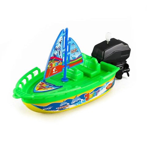 Classic Wind-Up Bath Speedboat Toy