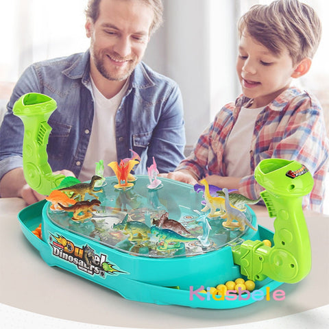 Dinosaur Battle Catapult 2-Player Marble Game