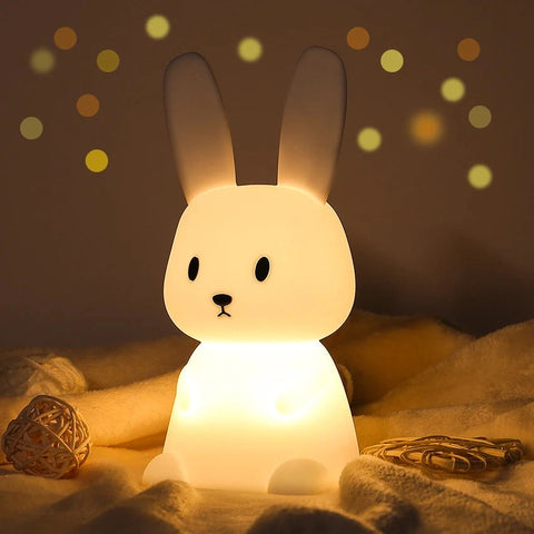 Cute Bunny Night Light for Kids – Kawaii LED Rabbit Lamp