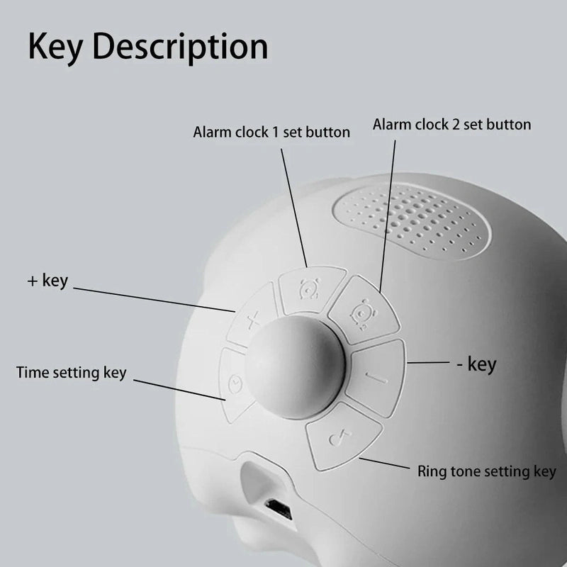 Kids Expression LED Alarm Clock Teeny Pandas