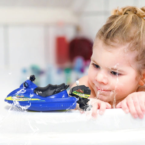 Classic Wind-Up Bath Speedboat Toy