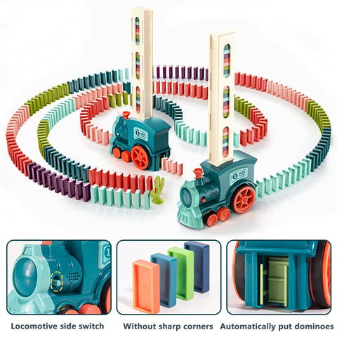 Automatic Domino Train Set – Endless Fun for Kids! Teeny Pandas