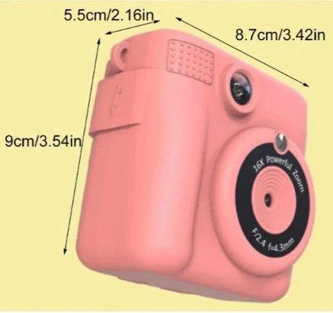 Unisex Toy Camera for Kids – Instant Photo Printer with 32GB Memory Card