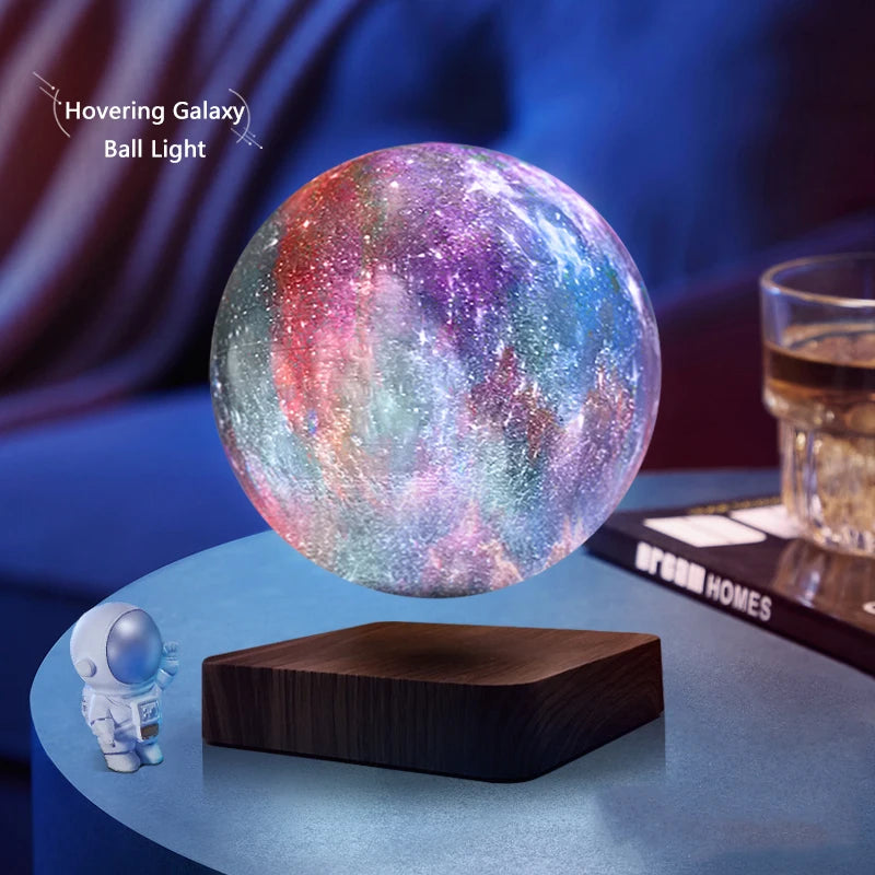 Levitating Galaxy Moon Night Light - For Magical Room Every Night Teeny Pandas