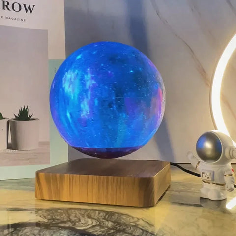 Levitating Galaxy Moon Night Light - For Magical Room Every Night Teeny Pandas