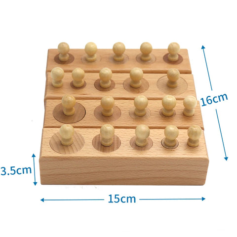 Montessori Cylinder Socket Puzzles Teeny Pandas