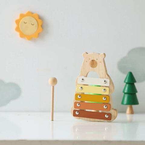 Montessori Wooden-Bear Xylophone Teeny Pandas