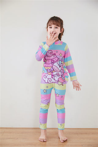 Kids Wetsuit Long Sleeve Surfing Suit with Cap