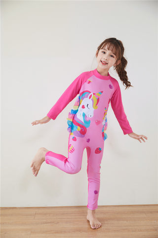Kids Wetsuit Long Sleeve Surfing Suit with Cap