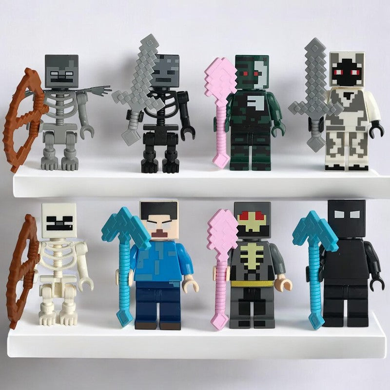 Pixel Adventure Character Set - 8/14pcs Teeny Pandas