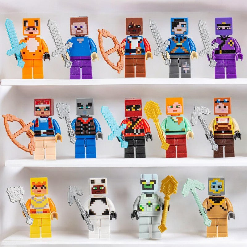 Pixel Adventure Character Set - 8/14pcs Teeny Pandas