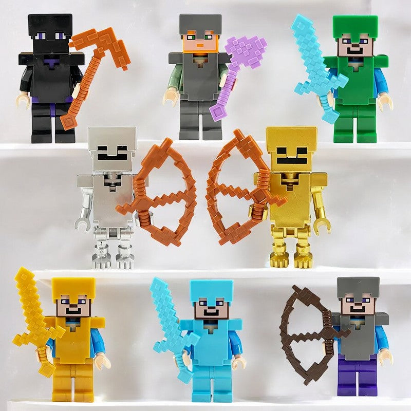 Pixel Adventure Character Set - 8/14pcs Teeny Pandas