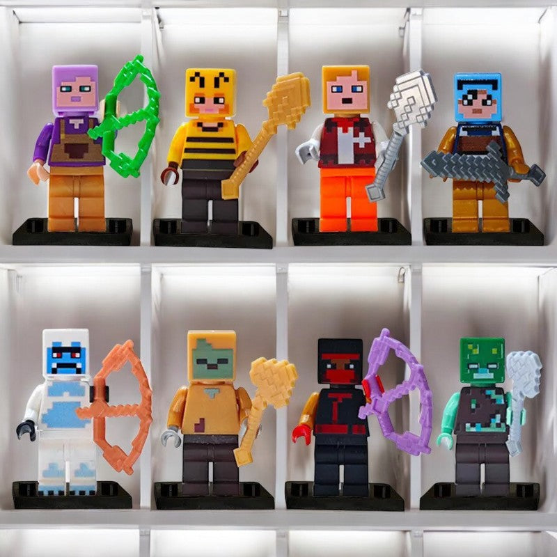 Pixel Adventure Character Set - 8/14pcs Teeny Pandas