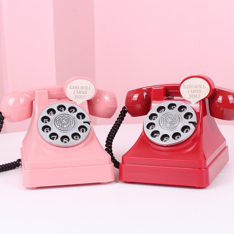 Phone Money Saving Box Sculpture – Retro Telephone Piggy Bank for Bedroom and Office Decor
